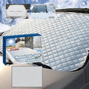 Vehicle Windshield Snow Cover with Magnetic Attachment 140x94cm Frost Ice UV Protection Easy Installation Fits Most Cars