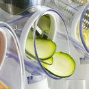 White Rotary Grater Vegetable Cutter and Shredder