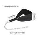 Seektop Weighted Pull Up Dip Belt with Chain 100kg Capacity Black Eva Material Home Gym Strength Training Waist Belt