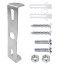 Ceiling Plate Light Bracket 4 Pcs 110mm Silver Iron with Screws Compatible with Ceiling Mount Hanging Lamp Holder Wall Mounted