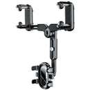 Car Rearview Mirror Phone Holder 360 Rotating Navigation Mount for Car