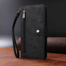 Magnetic Leather Wallet Card Holder Compatible with iPhone 17 Pro Max Black