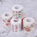 Christmas Toilet Paper 5 Rolls for Home Office Restroom Holiday Decor