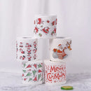 Christmas Toilet Paper 5 Rolls for Home Office Restroom Holiday Decor