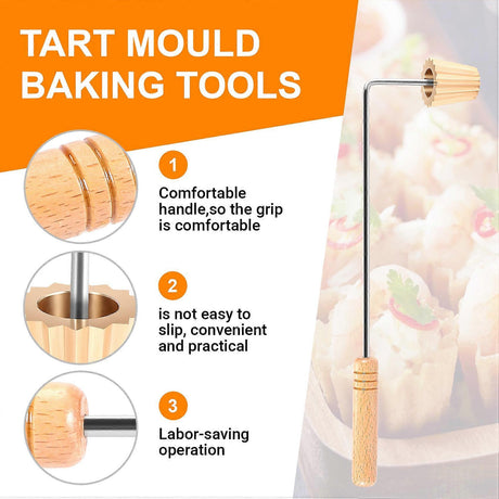 Pie Tee Maker Nyonya Top Hats Mold Egg Cake Baking Tool Kit Reusable Deep Fried Snack