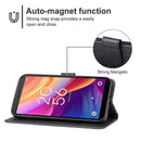 TCL 501 Black Compatible Leather Case