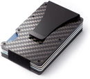 Carbon Fiber RFID Card Holder Black One Size