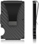 Carbon Fiber RFID Card Holder Black One Size