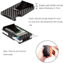 Carbon Fiber RFID Card Holder Black One Size