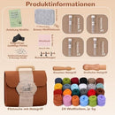Felting Needles Kit in 24 Colors with Wool, Tools, Mat \u0026 Storage Bag for DIY Craft Projects.