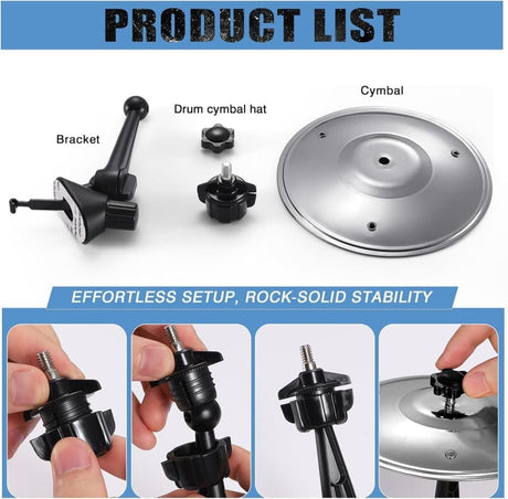 Gold Silver Car Drum Cymbal Air Valve Bracket 1/2 Pack 2 pcs Compatible with Car Accessories