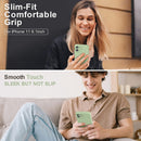 iPhone 11 Case 6.1 Inch Liquid Silicone Square Edges Camera Protection Soft Anti-Scratch Microfiber Lining Matcha Green Upgraded