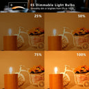 E27 Halogen Bulbs 6-Pack, 28W G45 Dimmable Warm White 2700K Golf Ball Clear Blub, Compatible with Chandeliers