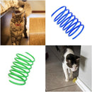 Cat Spiral Spring Toy, Interactive Durable Heavy Duty Plastic Colorful Spring Toy for Play