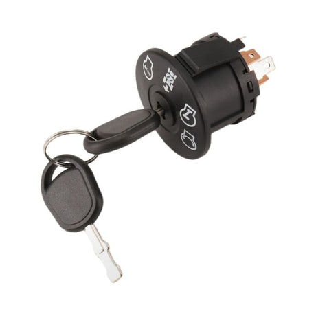 Ignition Lock with Key for Riding Lawn Mower Tractor, 4-Position, Compatible with 193350 532193350