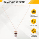 Metal Rhinestone Crystal Whistle with Key Ring for Referees Coaches Teachers