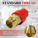 Air Compressor Safety Valve 115 PSI G1/4 Male Red Capsule 1pc Compatible with Various Brands