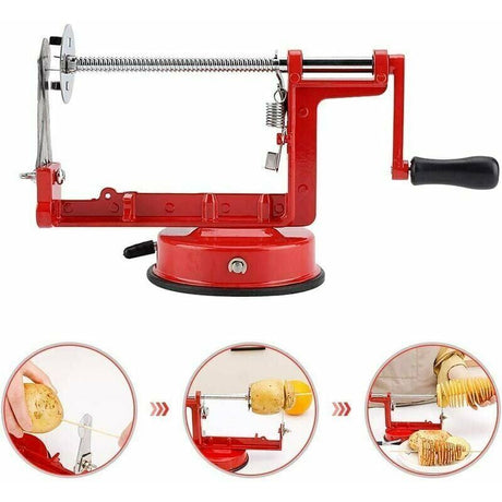 Stainless Steel Tornado Potato Chips Machine Spiral Cutter Peeler Fruit Corer Slicer