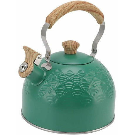 Stainless Steel Induction Kettle 2.5L Whistling Tea Kettle for Gas Stove Wood Stove
