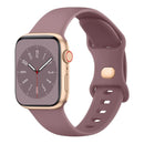 Soft Silicone Band for Apple Watch Series 8 7 6 5 4 3 SE and Ultra, Compatible with Apple, Smoky Purple, 38mm 40mm 41mm 42mm 44mm 45mm 49mm