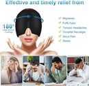 Migraine Gel Capsule Reusable Warm Pack, Cold Pack for Headache Relief, Compatible with Black and Pink