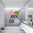 Blue Non-Slip Silicone Shower Massage Mat Back Scrubber with Suction Cups Exfoliating Bath Mat