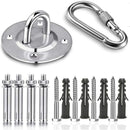 Heavy-Duty Stainless Steel Ceiling Mount with 500kg Capacity, 180° Rotation, and Suspension Hook