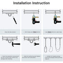Heavy-Duty Stainless Steel Ceiling Mount with 500kg Capacity, 180° Rotation, and Suspension Hook