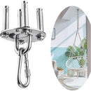 Heavy-Duty Stainless Steel Ceiling Mount with 500kg Capacity, 180° Rotation, and Suspension Hook