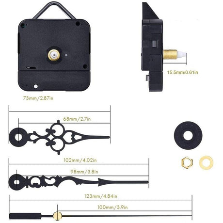 Quartz DIY Wall Clock Movement Mechanism Battery Operated Repair Parts