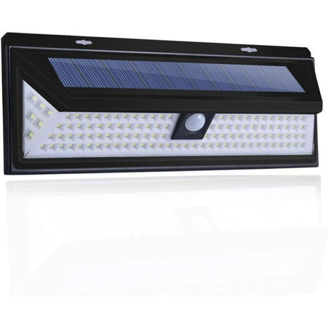 Solar Wall Light 118 LED 1000 Lumen with PIR Motion Sensor IP65 Waterproof Outdoor Garden Lamp