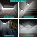 Solar Wall Light 118 LED 1000 Lumen with PIR Motion Sensor IP65 Waterproof Outdoor Garden Lamp