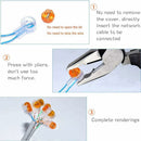 Scotchlok UY Waterproof Connector 100pcs Resin Filled Cable Terminals Compatible with Garden Outdoor Robotic Lawn Mower Electrical Wiring