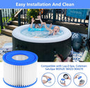 Lay-Z-Spa Filter Cartridge VI 6pcs Compatible with All Lay-Z-Spa Hot Tubs