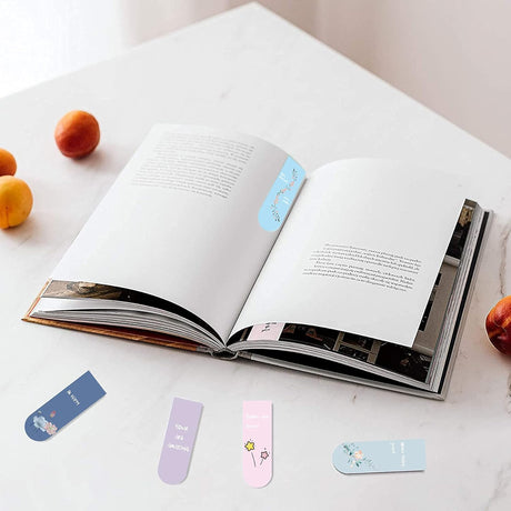 Colorful Magnetic Christmas Bookmarks for Kids 30 Pieces Page Markers