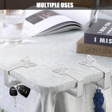 Heavy Duty Stainless Steel Tablecloth Clips 10-Pack for Thick Outdoor and Indoor Picnic Tables, Compatible with Most Brands, Butterfly Design for Party