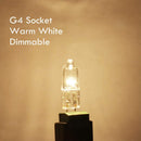 G4 Halogen Lamps 20W 12V 20 Pack Warm White Bulbs
