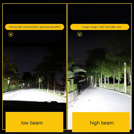 H4 LED Headlight Bulbs 12V, 12W COB High Beam Low Beam, 2PCS for Motorcycle Car