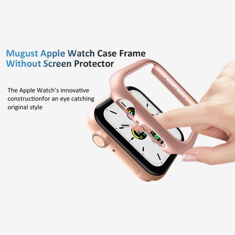 Hard PC Case for Apple Watch 45mm 41mm 38mm 42mm 40mm 44mm Compatible with iWatch SE Series 9 8 7 6 5 4 3 2 1 Matte Bumper Frame 3pcs