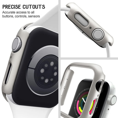 Hard PC Case for Apple Watch 45mm 41mm 38mm 42mm 40mm 44mm Compatible with iWatch SE Series 9 8 7 6 5 4 3 2 1 Matte Bumper Frame 3pcs