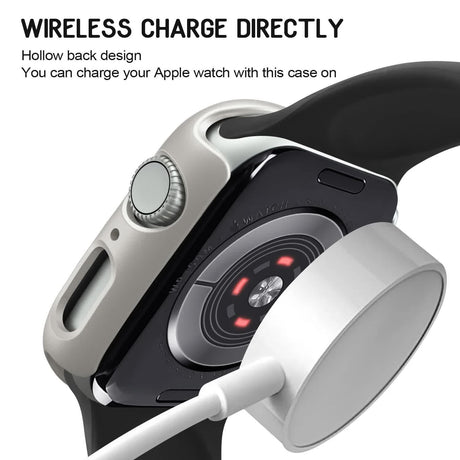 Hard PC Case for Apple Watch 45mm 41mm 38mm 42mm 40mm 44mm Compatible with iWatch SE Series 9 8 7 6 5 4 3 2 1 Matte Bumper Frame 3pcs
