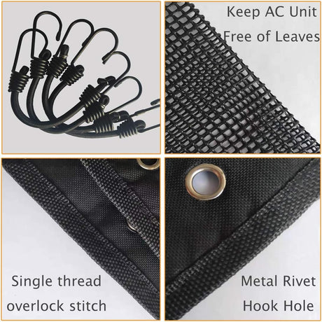 Ac Unit Cover - Conditioner Summer Top Air Conditioner Leaf Guard Air Conditioner Cover For Outside Units (Mesh, 28