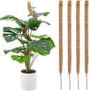 Monstera moss poles 4 pcs bendable plant support compatible with climbing indoor plants