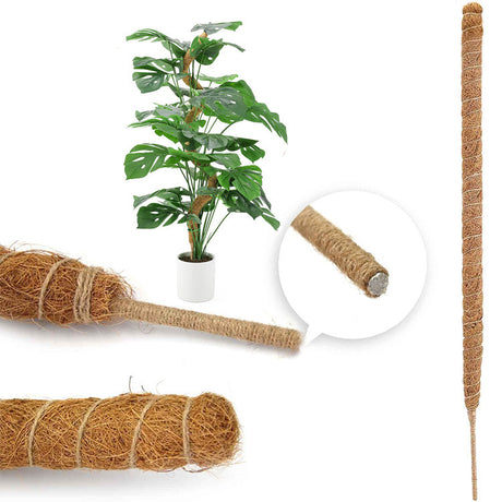 Monstera moss poles 4 pcs bendable plant support compatible with climbing indoor plants