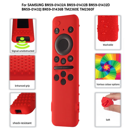 BN59-01432A Remote Control Sleeve Shockproof Protective Cover Black 0.03mm Multi-Colored Bag Compatible with Samsung TV