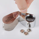 LED UV Jewelers Loupe 40X Magnification Foldable Metal