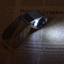 LED UV Jewelers Loupe 40X Magnification Foldable Metal