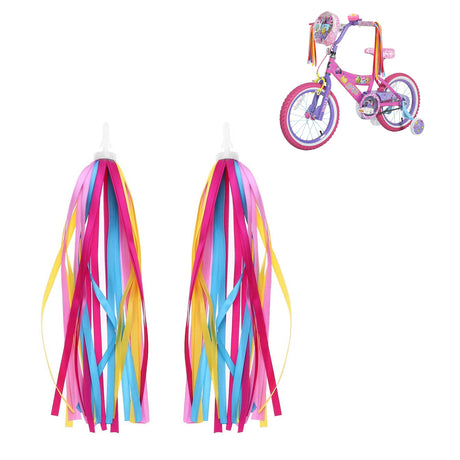 A pair of children's bicycle pedals with scooter handlebars