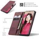 Samsung Galaxy S21 FE Wallet Case Stand with Automatic Suction PU Leather Case Red Compatible with Samsung