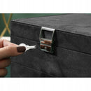 Black Jewelry Box with Key Lock, Multiple Compartments, Compatible with Yux